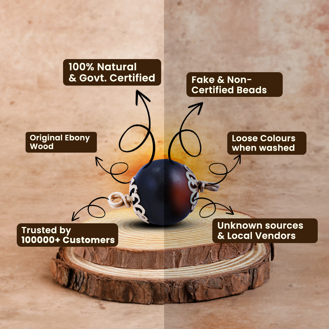 Original Karungali Malai in , 108 Beads With Govt Approved Lab Certificate